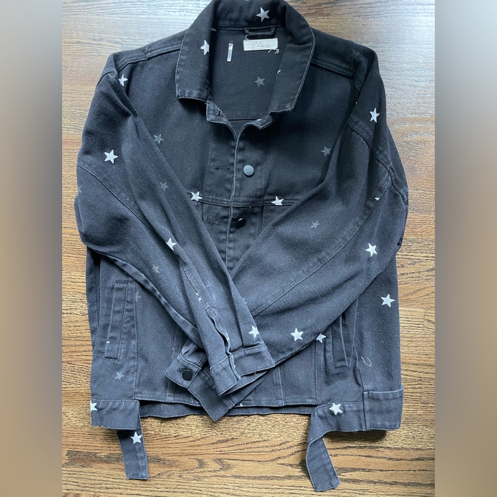 Black Denim Star Jacket, ONE SIZE, perfect condition